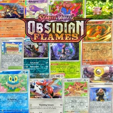 Pokémon Obsidian Flames Reverse Holographic & Holo Rare Pick Your Card