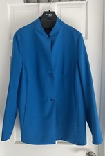 Akris Punto Reversible Cotton Women's Coat Jacket, Size 16