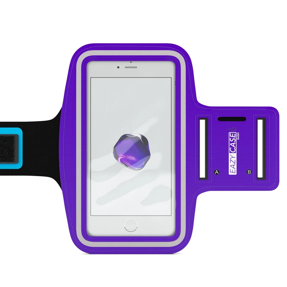 Universal Sport Armband Handy Armtasche Joggen Fitness Band Smartphone Lila - Bild 2 von 4