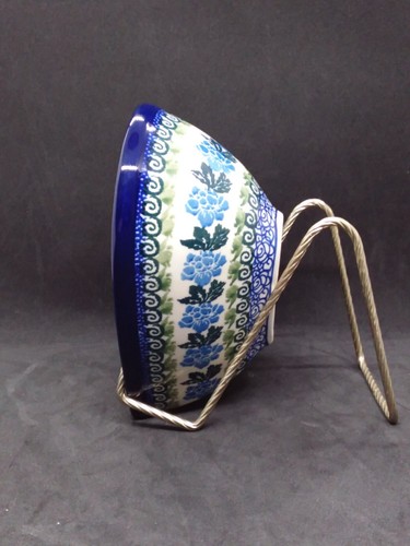 Polish Pottery Ceramika Artystyczna Heart Shaped Dish/Bowl Mold Blue Rose?? - Picture 3 of 11