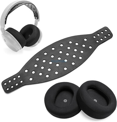 Ear Pads Wide Lambskin Headband Strap for Audeze Maxwell Wireless Gaming Headset