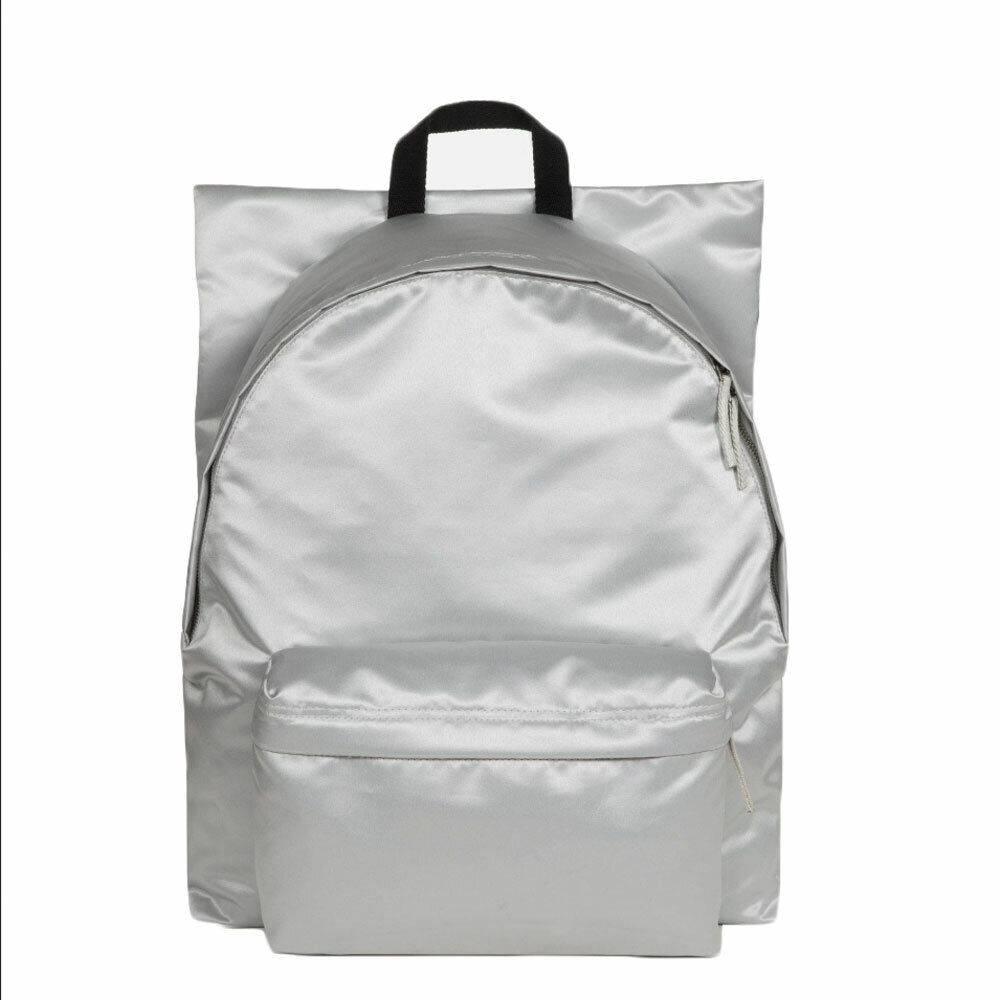 EASTPAK X RAF SIMONS Silver Satin Punk Poster Padded EASTPAK X RAF SIMONS Silver Satin Punk Poster Padded