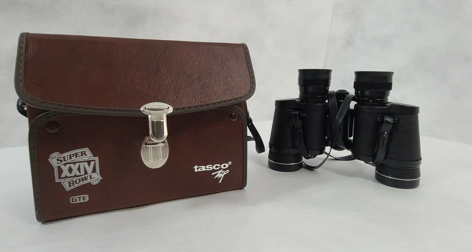 Tasco Binoculars 500ft/1000yd 7 x 35mm Zip Focus Wide Angle Super Bowl XXIV Case - Image 3 of 4