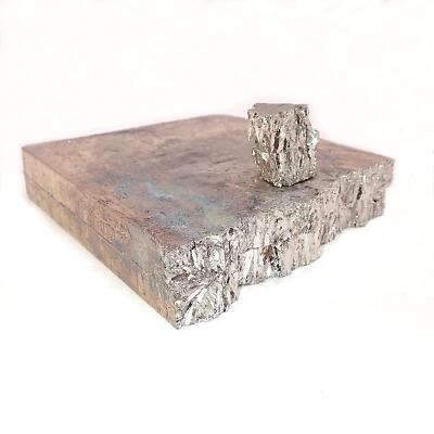 Morceaux de lingots de bismuth pur à 99,99 %, pour la fabrication de cristaux - Photo 1/2