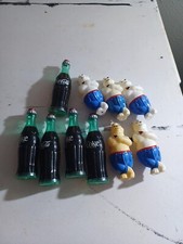 Coke Cola Polar Bears And Coke Bottles For String Lights Lot Of 10