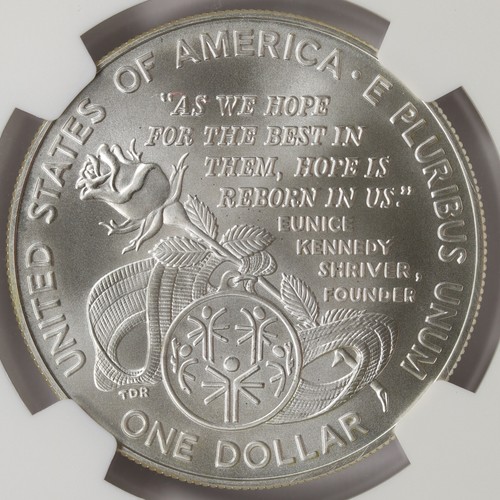 1995-W $1 Special Olympics Commemorative Silver Dollar NGC MS70 - Picture 4 of 4