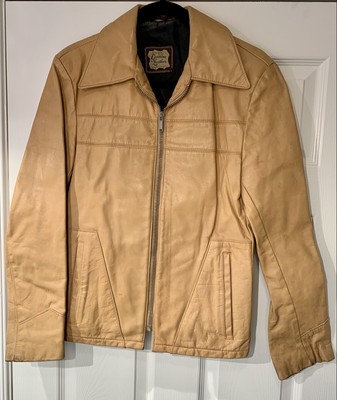 R. Sherman Leather Jacket Adult Size 38 