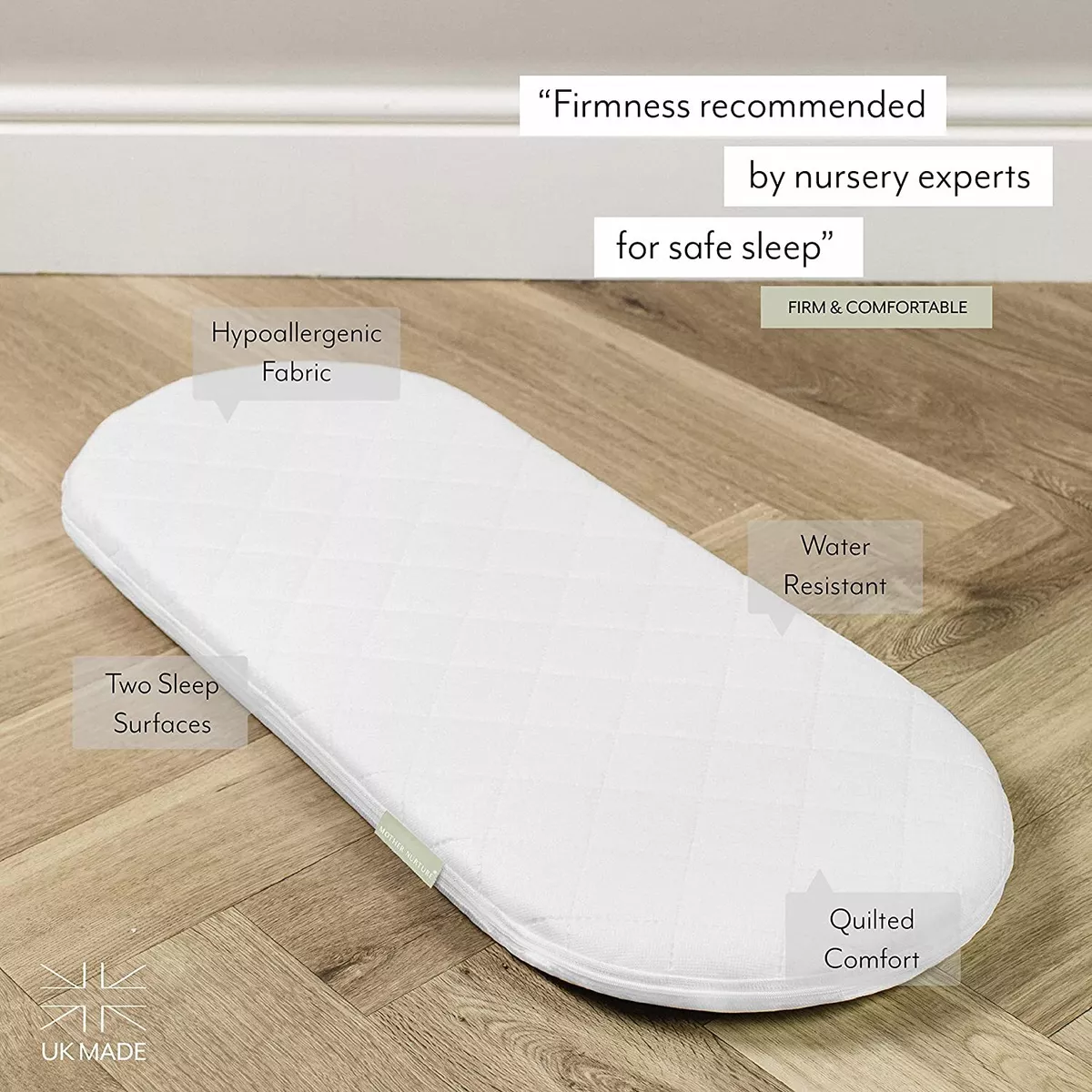 Oval moses cheap basket mattress