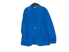 Red Kap Royal Blue Scrub Work Light Jacket Medium Unisex New