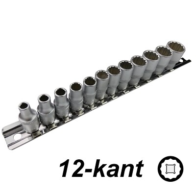 Zoll Stecknüsse 12-kant 1/4'' 12-tlg. Werkzeug US Harley Oldtimer Nüsse Vielzahn
