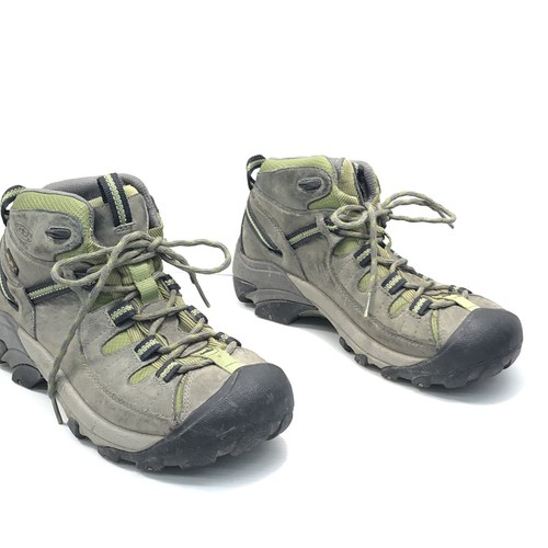 Keen Gray Green Leather Lace Up 