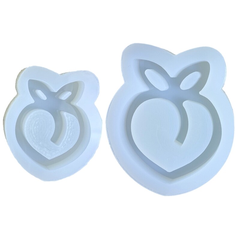 Peach Quicksand Resin Jewelry Mold Shaker Pendant Silicone