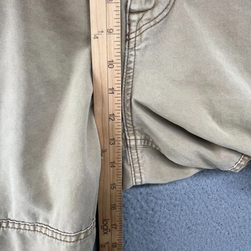Pantalones Cortos Carga American Eagle Para Hombres 36 Tostados Sueltos Y2K Envejecidos Senderismo Pesca * Foto 4 de 4