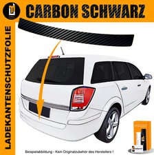 LADEKANTENSCHUTZ LACKSCHUTZFOLIE FÜR OPEL ASTRA KOMBI H 2004-2010 Carbon Schwarz
