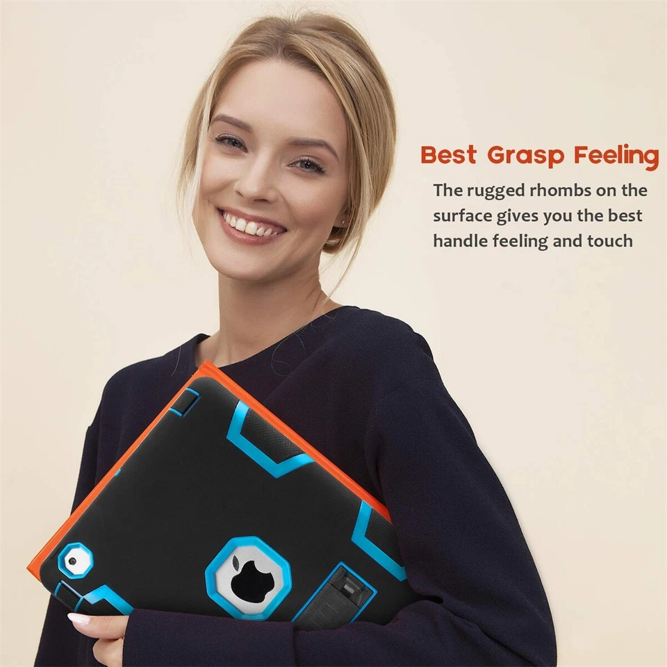 For Apple iPad 4th/3/2nd Gen Case 9.7" Heavy Duty Rugged Shockproof Cover Stand - Image 4 of 4