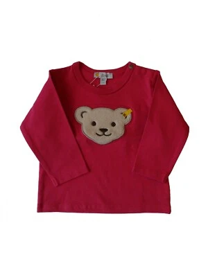 Steiff Langarmshirt Baby Mädchen Gr. 62 74 carmine pink