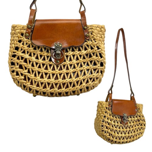 Surprising Straw And Leather Handbags Gallery