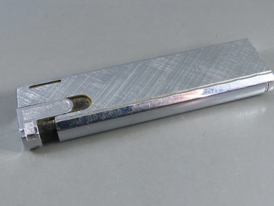 Isqueiro Flamex Toronado vintage cromado/prata escovado com STARBURST MCM - Imagem 4 de 4