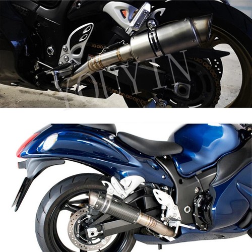 Silenciador de escape tubo de enlace medio silenciador de escape para motocicleta Suzuki Hayabusa 1300 08-20 GSX1300R - Imagen 10 de 12