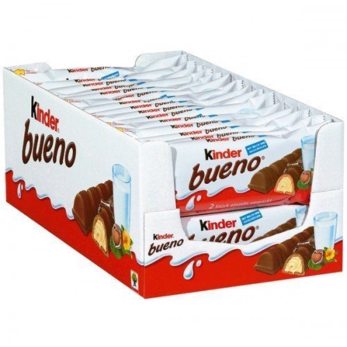 KINDER BUENO 2 RIEGEL SCHOKOLADE 30 Packungen 43g IN DATE von Ferrero - Bild 3 von 3