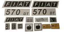 ADESIVI DECALCOMANIE  FIAT 570 DT PER TRATTORI GOMMATI FRUTTETI 570 DT