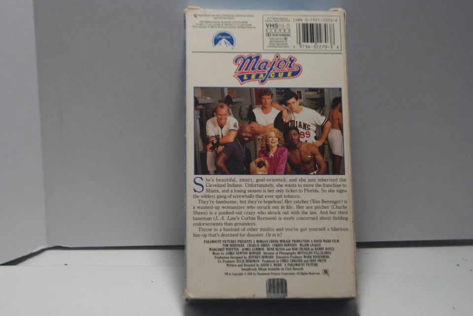 Major League (VHS, 1990) Charlie Sheen Baseball Comedy - Image 2 of 3