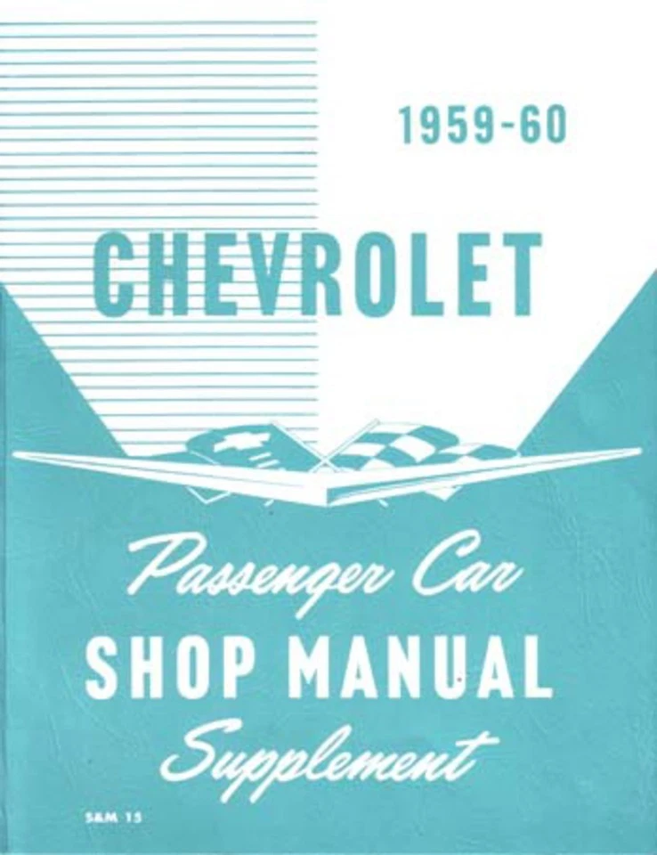 1959 1960 Chevrolet Belaire Impala Shop Service Repair Manual Supplement