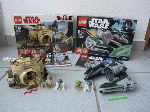 Lego Star Wars 75208 + 75168 - Yoda´s Hut + Yoda´s Jedi Starfighter (mit OVP)
