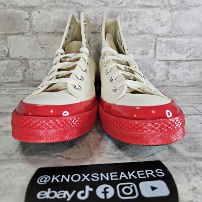 Converse Comme des Garçons CDG Play x Chuck 70 High Red A01794C