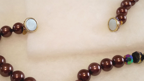 HEIDI DAUS "Ladies Choice" (Burgundy) 44"L.Beaded Magnetic Necklace (Orig.$119.) - Picture 11 of 12