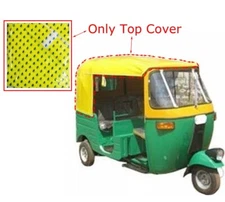 Yellow Top Tuk Tuk Bajaj Auto Taxi 3 Wheeler Soft Canopy Roof Top Hood Cover AEs