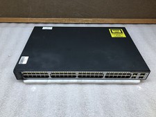 Cisco Catalyst 3750 v2 Series WS-C3750V2-48PS PoE Ethernet Network Switch
