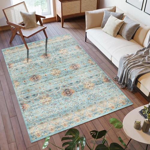 Indoor Boho Area Rug - 8X10 Large, Non Slip, Super Strong, Ideal for High Traffi - Picture 2 of 12