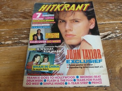 Hitkrant 1985: Duran Duran/Wham/Tears for Fears/Kim Wilde/Paul King/Phil Collins