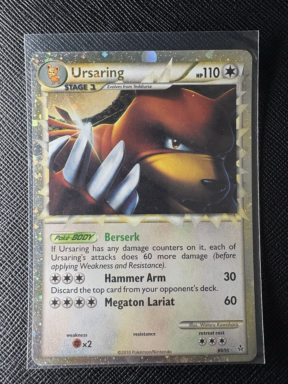 Pokemon Ursaring Prime HGSS Unleashed Ultra Rare Card 89/95