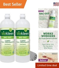 Bac-Out Enzymatic Stain  Odor Remover - Eco-Friendly 64oz  Microfiber Towel