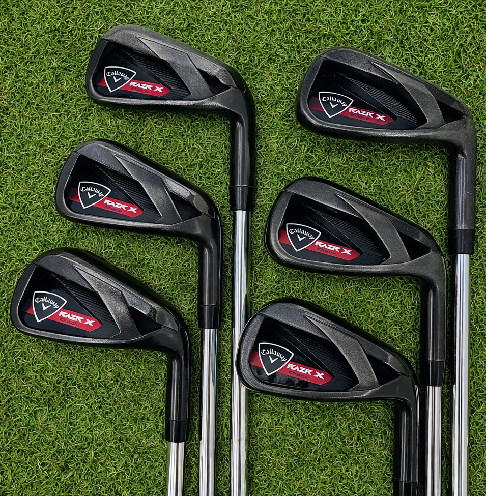 Callaway RAZR X Black Iron Set 6pcs 5-PW RAZA X SERIES SR (Stiff