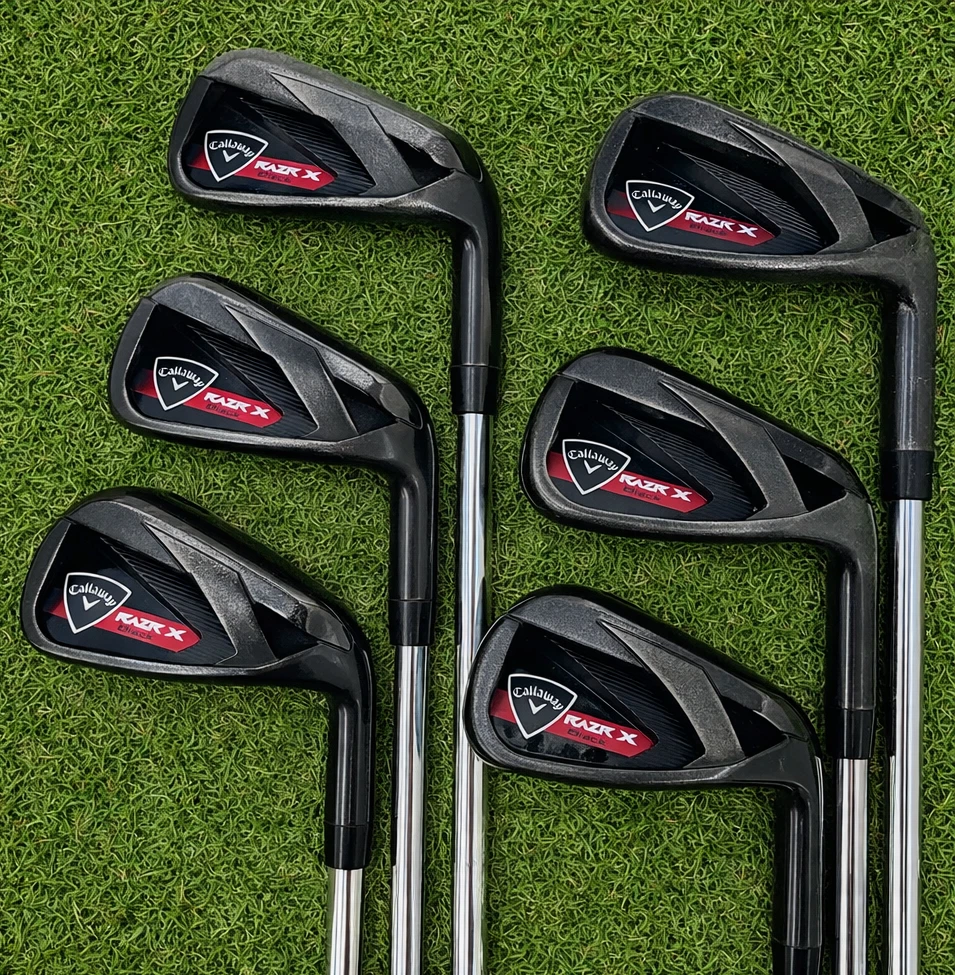 Fer 6 Callaway RAZR X Noir – Gaucher – Shaft Acier Stiff