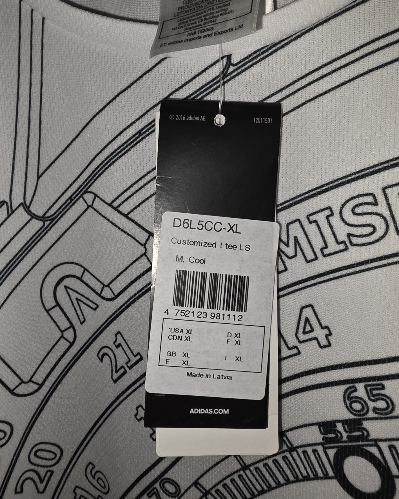 Adidas X Richard Mille ⛵ Sailing Crewneck Long Sleeve T. Size XL. EXTREMELY RARE image 5