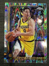 2025-26 Topps Chrome Basketball Ray Wave Refractor TJ McConnell Pacers #11