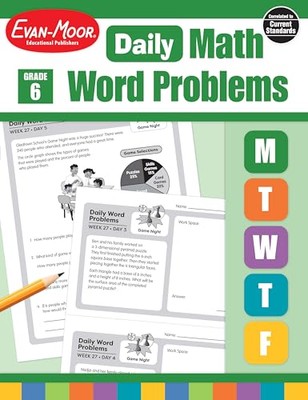 Daily Word Problems, Grade 6 by Evan-Moor 9781629388601 NEW Free UK Delivery