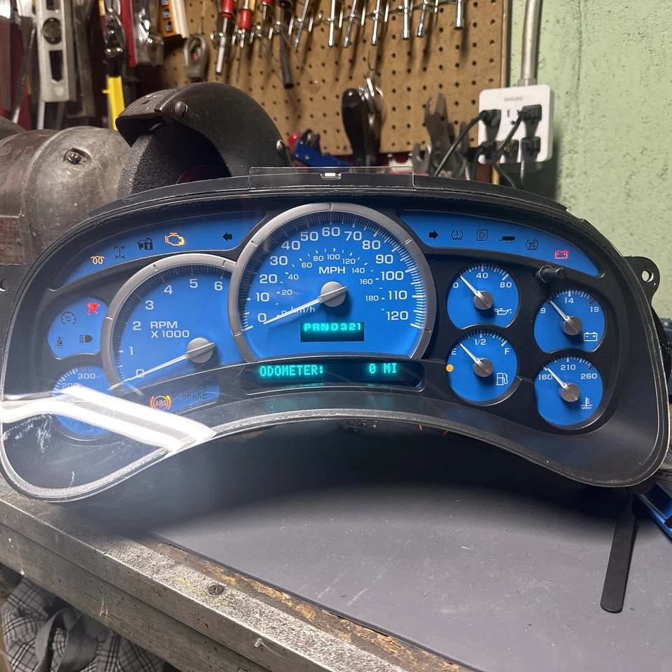 03-05 Chevy GMC Silverado Yukon Sierra Velocímetro Cluster Trans Temperatura!Ver Desc! Foto 3 de 4