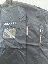 Chanel Garment Bag Black Travel Dress Suit Protector Cover 52"x24"