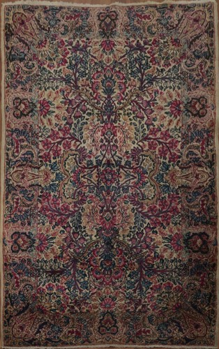 Stunning Collectible Ivory Wool Foyer Rug 3x5 Floral Classic Hand-made Carpet