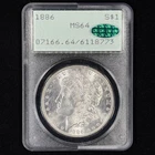 1886 $1 MS64 OGH Morgan Silver Dollar - PCGS Rattler - CAC Approved