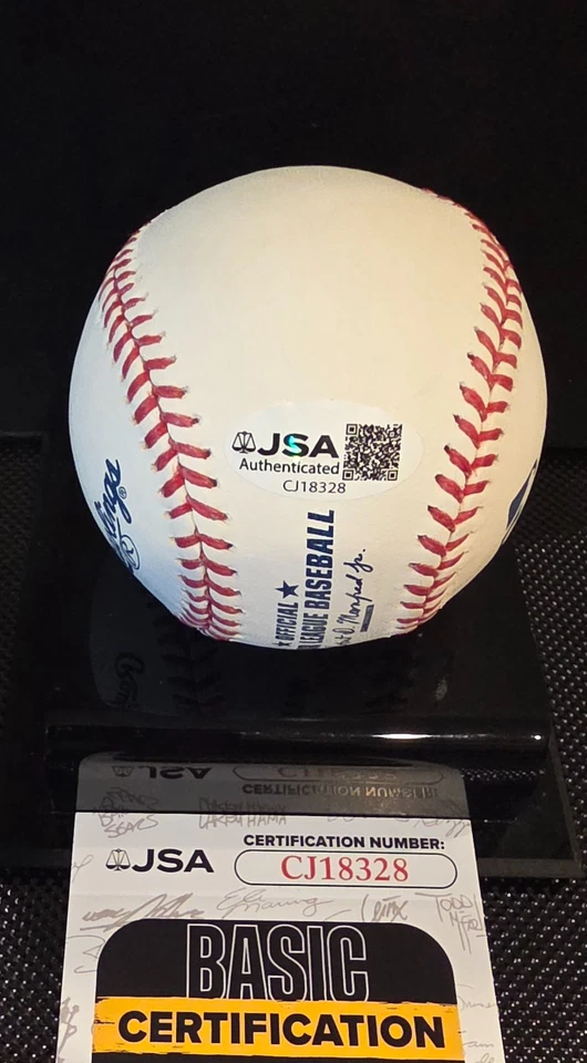 Al Kaline HOF Detroit Tigers Signed Autographed ROMLB Baseball JSA coa - Image 2 of 3