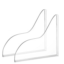 2 Pcs Bathtub Water Guards,Bathroom Shower Splash Guard for Tub, Transparent
