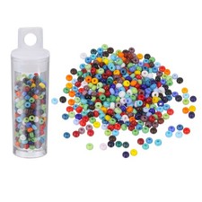 360 Pcs Glass Seed Beads, 3mm Mini Glass Seed Spacer Bead, Multicolor