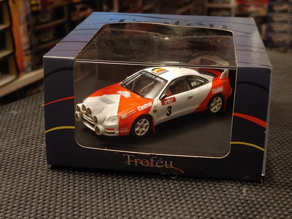 718L TROFEU Toyota Celica Gr.A R.Verreydt Rally BOUCLE SPA 1996 -1:43 RARE NIGHT - Immagine 3 di 4