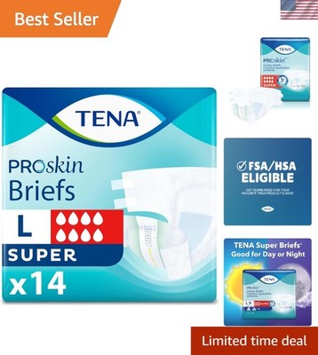 Unisex Adult Diapers - TENA ProSkin Maximum Absorbency, Large Size, 14 ct Pack